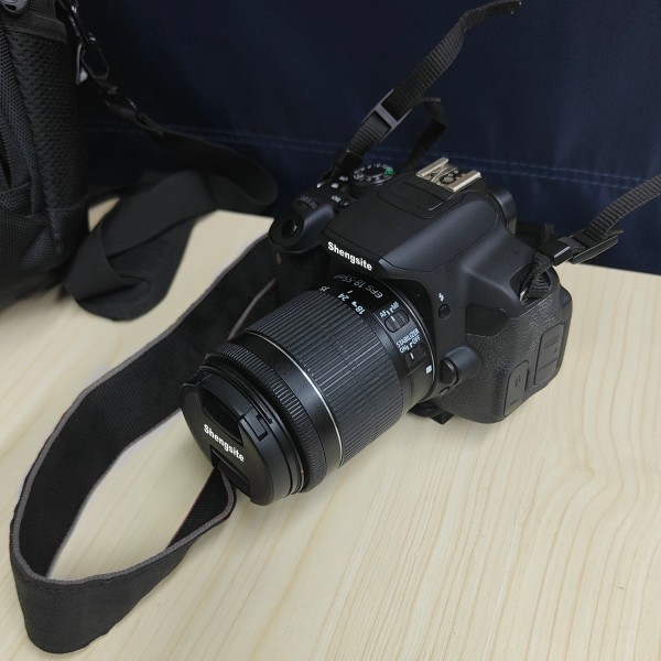 Shengsite DSLR Camera with 18-55mm Lens | Built-in Wi-Fi | 24.1 MP CMOS Sensor | DIGIC 4+ Image Processor and Full HD Video, Black