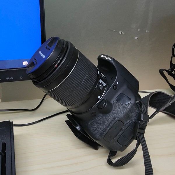 Shengsite DSLR Camera with 18-55mm Lens | Built-in Wi-Fi | 24.1 MP CMOS Sensor | DIGIC 4+ Image Processor and Full HD Video, Black