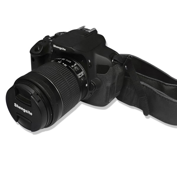 Shengsite DSLR Camera with 18-55mm Lens | Built-in Wi-Fi | 24.1 MP CMOS Sensor | DIGIC 4+ Image Processor and Full HD Video, Black