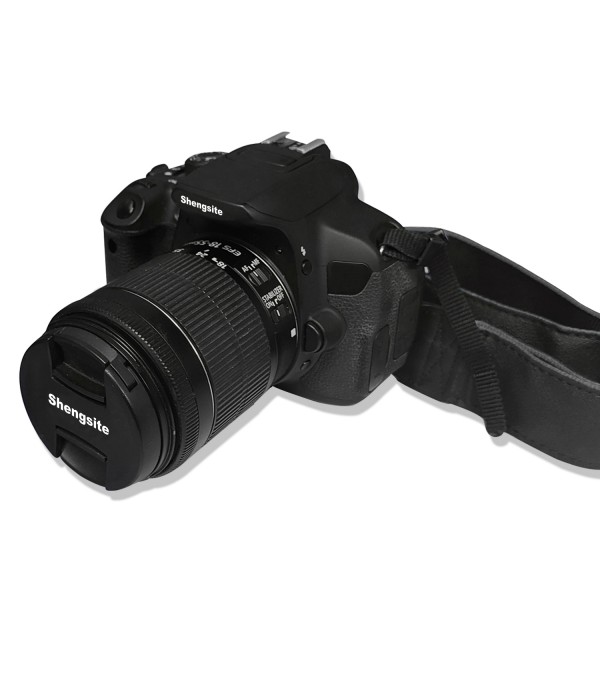 Shengsite DSLR Camera with 18-55mm Lens | Built-in Wi-Fi | 24.1 MP CMOS Sensor | DIGIC 4+ Image Processor and Full HD Video, Black