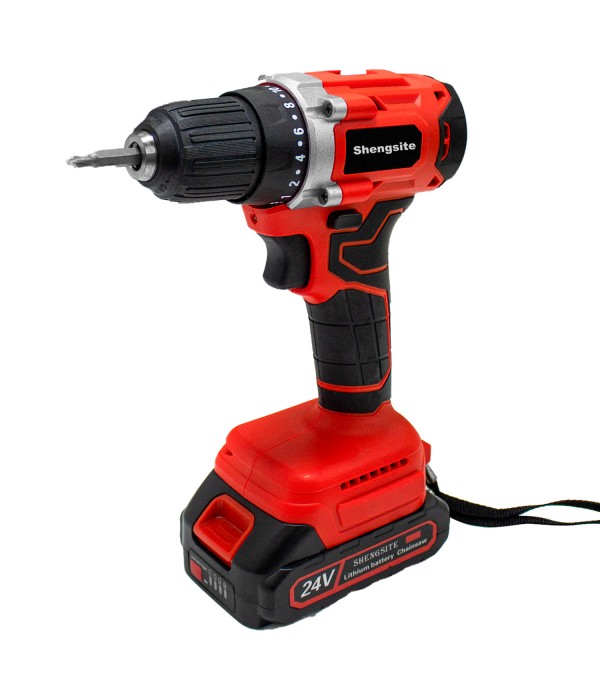 Shengsite 24V Cordless Drill Set, Power drill kit with Lithium-Ion and charger,3/8 inches Keyless Chuck, Electric Drill with Variable Speed