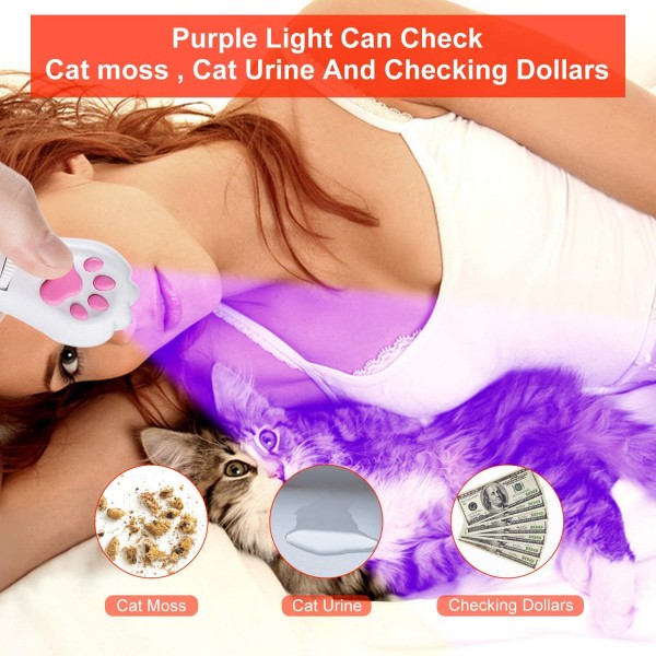 Shengsite Indoor Cats Interactive cat/Dog Toys, Red LED Projection, pet Training Supplies,Gifts for Children.